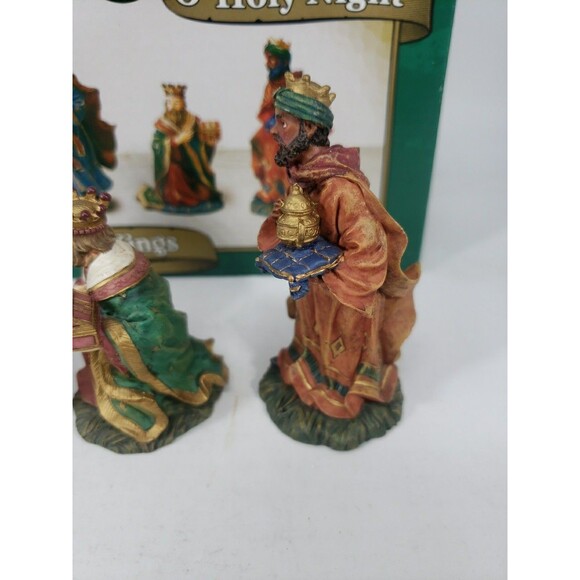 Vintage Kmart O' Holy Night THREE KINGS Figurines Trim A Home Original Box *READ - Picture 10 of 16